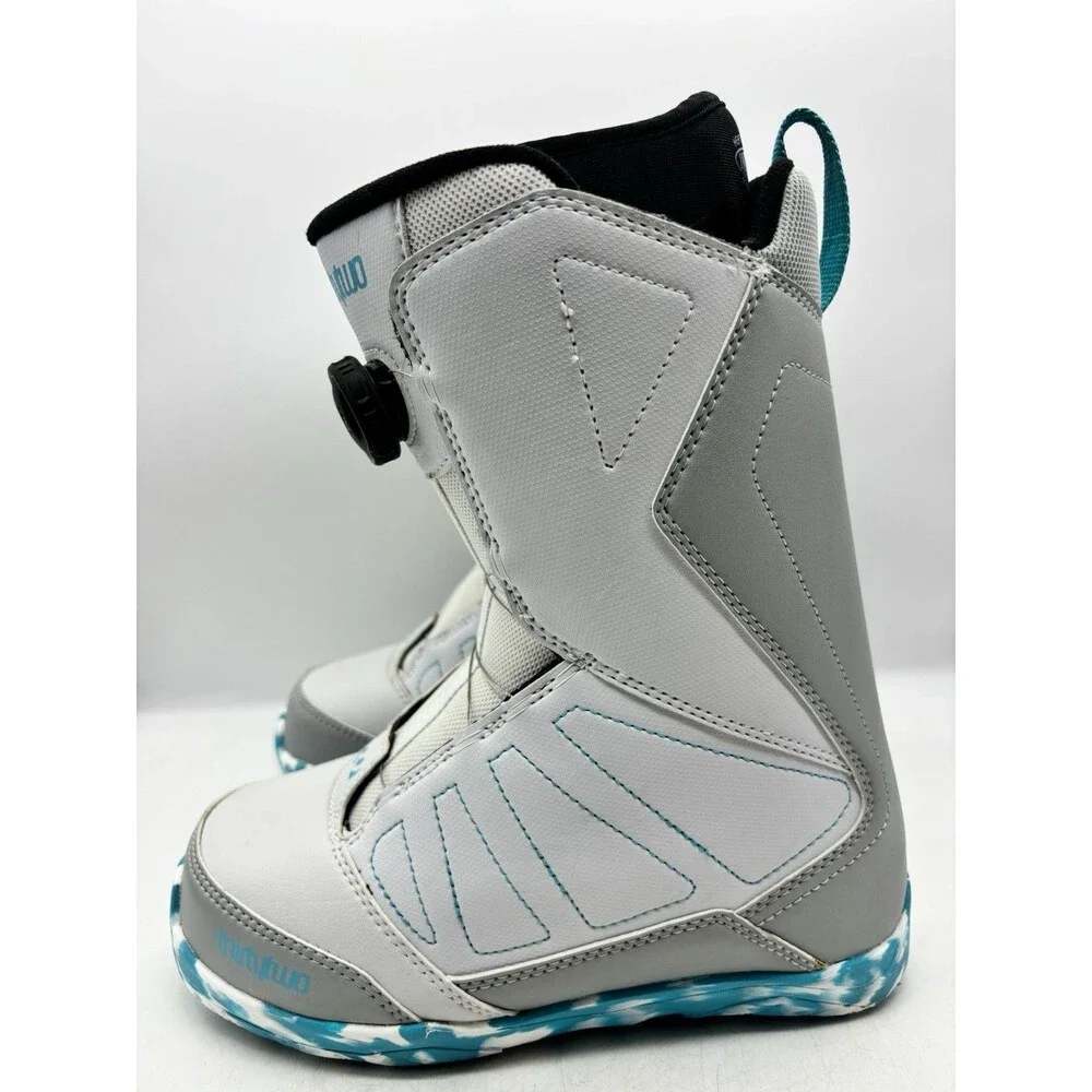 Thirtytwo Lashed Boa Snowboard Boots Kids Youth Size 6 Gray Fall 2016 EUC